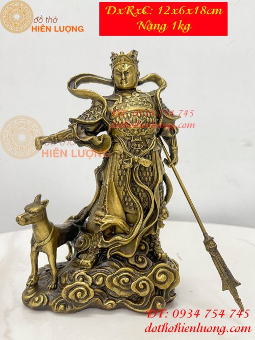 Tượng Nhị Lang Thần Dương Tiễn Bằng Đồng