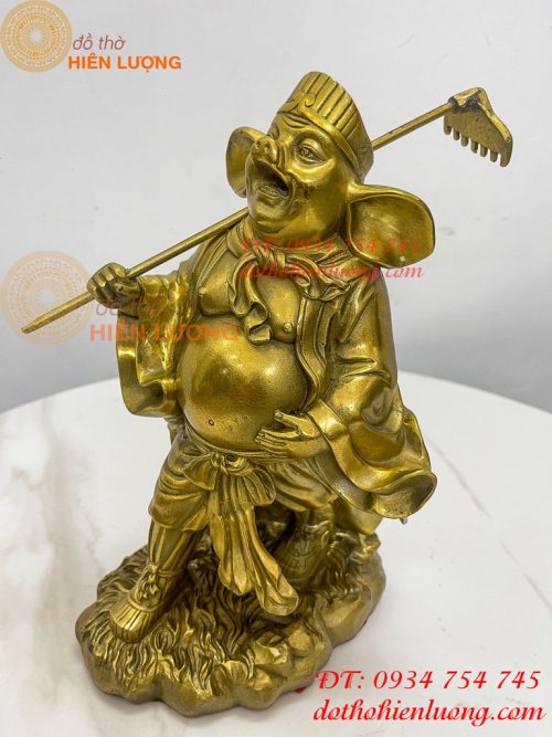 Tượng Trư Bát Giới Bằng Đồng Phong Thủy Cao 24cm