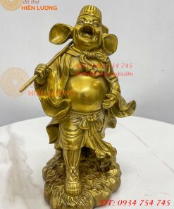 Tượng Lão Trư Bằng Đồng Phong Thủy Cao 24cm