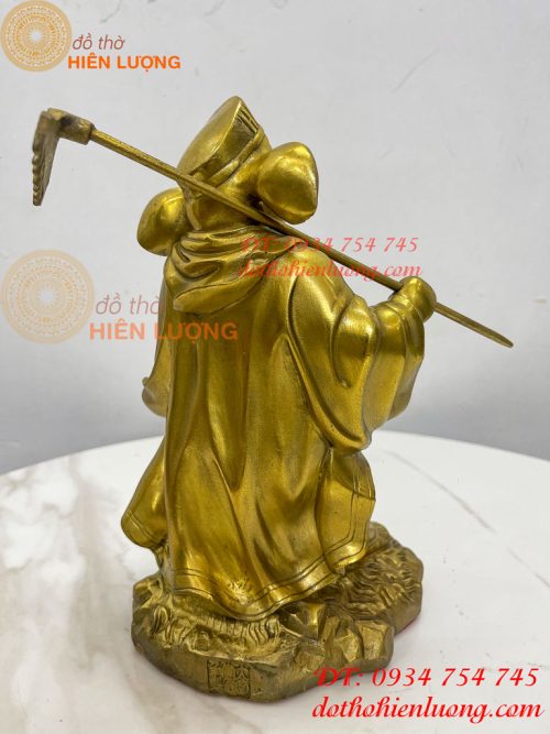 Tượng Lão Trư Bằng Đồng Phong Thủy Cao 24cm