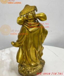 Tượng Lão Trư Bằng Đồng Phong Thủy Cao 24cm