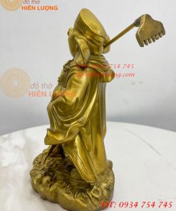 Tượng Lão Trư Bằng Đồng Phong Thủy Cao 24cm