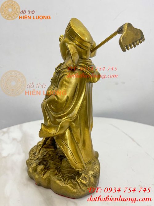 Tượng Lão Trư Bằng Đồng Phong Thủy Cao 24cm