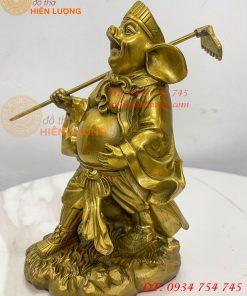 Tượng Lão Trư Bằng Đồng Phong Thủy Cao 24cm