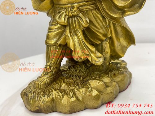 Tượng Lão Trư Bằng Đồng Phong Thủy Cao 24cm