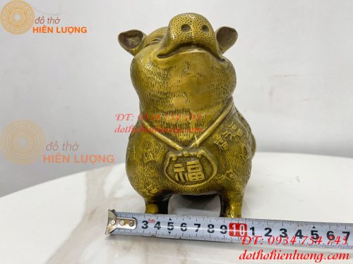 Tượng Heo Bách Phúc Bằng Đồng Phong Thủy
