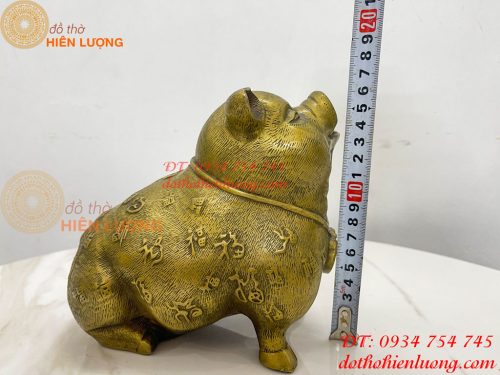 Tượng Heo Bách Phúc Bằng Đồng Phong Thủy