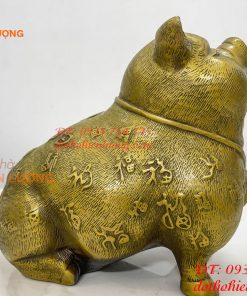 Tượng Heo Bách Phúc Bằng Đồng Phong Thủy