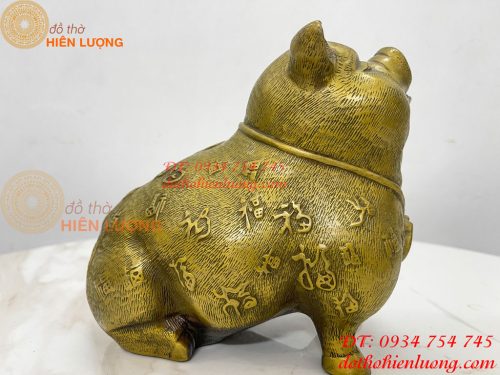Tượng Heo Bách Phúc Bằng Đồng Phong Thủy