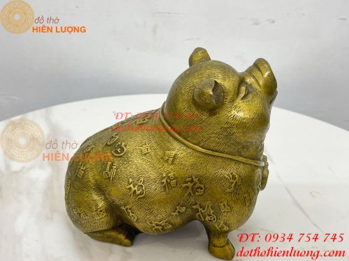 Tượng Heo Bách Phúc Bằng Đồng Phong Thủy