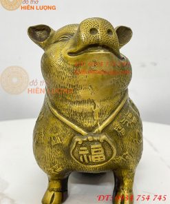 Tượng Heo Bách Phúc Bằng Đồng Phong Thủy