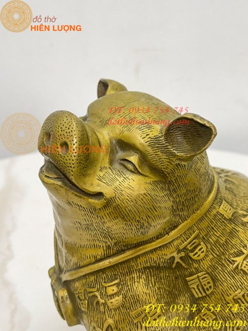 Tượng Heo Bách Phúc Bằng Đồng Phong Thủy