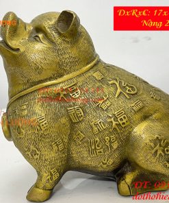 Tượng Heo Bách Phúc Bằng Đồng Phong Thủy