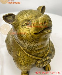 Tượng Heo Bách Phúc Bằng Đồng Phong Thủy