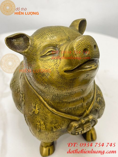 Tượng Heo Bách Phúc Bằng Đồng Phong Thủy