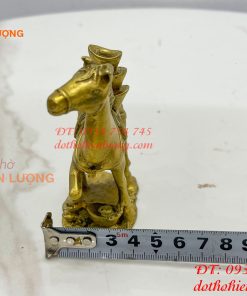 Tượng Ngựa Cõng Vàng Bằng Đồng Phong Thủy