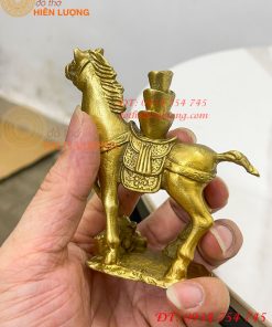 Tượng Ngựa Cõng Vàng Bằng Đồng Phong Thủy