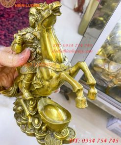 Tượng Khỉ Cưỡi Ngựa Cầm Ấn Bằng Đồng Phong Thủy