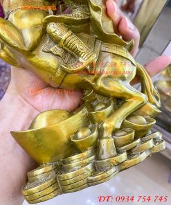 Tượng Khỉ Cưỡi Ngựa Cầm Ấn Bằng Đồng Phong Thủy