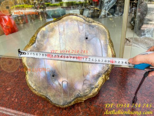 Tượng Cóc Thiềm Thừ Bằng Đồng Cỡ To Cao 25cm