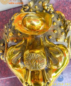 Tượng Cóc Thiềm Thừ Bằng Đồng Cỡ To Cao 25cm
