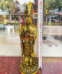 Tượng Địa Tạng Đứng Cao 35cm Bằng Đồng