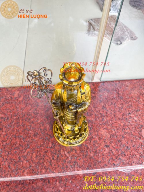 Tượng Địa Tạng Đứng Cao 35cm Bằng Đồng