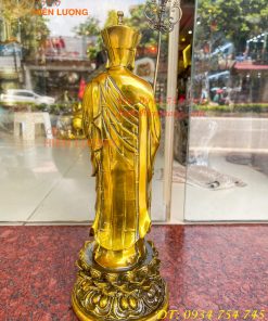 Tượng Địa Tạng Đứng Cao 35cm Bằng Đồng