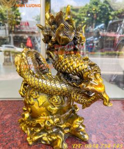 Tượng Rồng Ôm Địa Cầu Bằng Đồng Phong Thủy