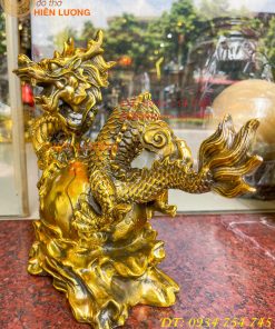 Tượng Rồng Ôm Địa Cầu Bằng Đồng Phong Thủy