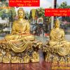 Tượng Phật Thích Ca Ngồi Bệ Đá Bằng Đồng