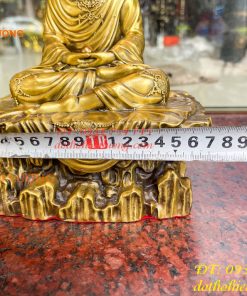 Tượng Phật Thích Ca Ngồi Bệ Đá Bằng Đồng