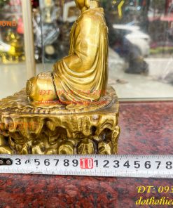Tượng Phật Thích Ca Ngồi Bệ Đá Bằng Đồng