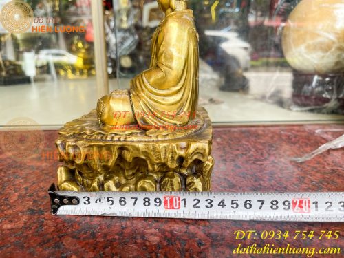 Tượng Phật Thích Ca Ngồi Bệ Đá Bằng Đồng