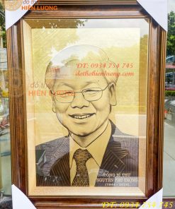 Tranh Bác Nguyễn Phú Trọng Bằng Đồng Xước