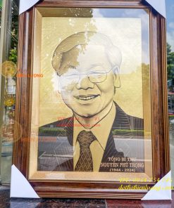 Tranh Bác Nguyễn Phú Trọng Bằng Đồng Xước