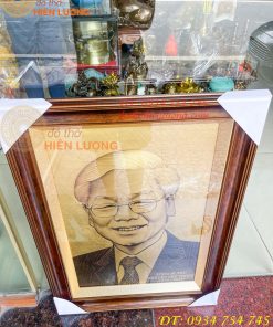 Tranh Bác Nguyễn Phú Trọng Bằng Đồng Xước