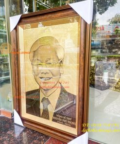 Tranh Bác Nguyễn Phú Trọng Bằng Đồng Xước