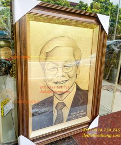 Tranh Bác Nguyễn Phú Trọng Bằng Đồng Xước