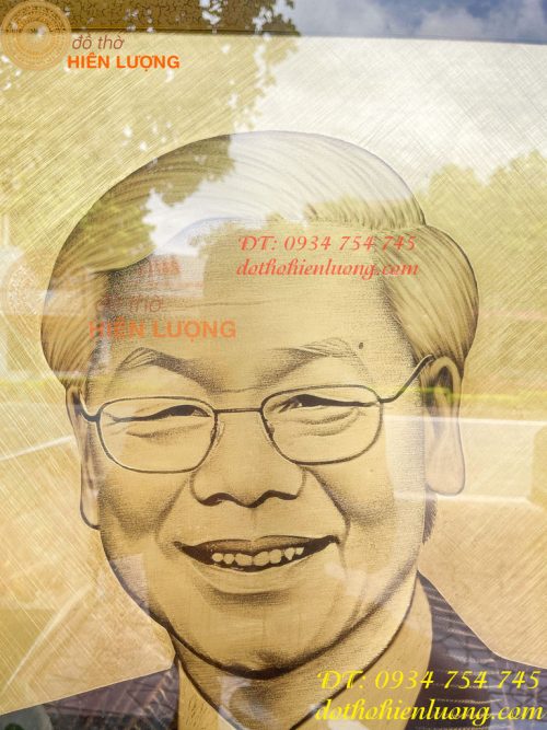 Tranh Bác Nguyễn Phú Trọng Bằng Đồng Xước