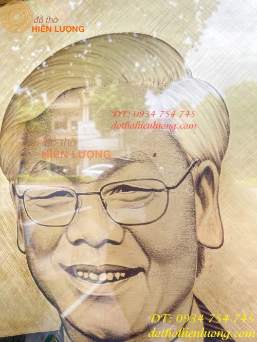 Tranh Bác Nguyễn Phú Trọng Bằng Đồng Xước