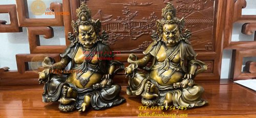 Tượng Hoàng Thần Tài Dzambala Bằng Đồng Cao 42cm