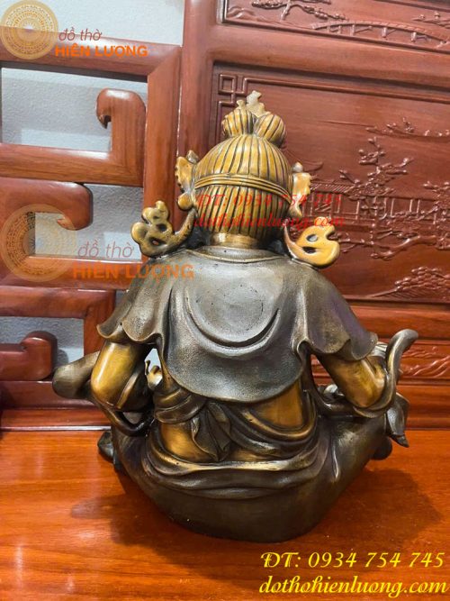Tượng Hoàng Thần Tài Dzambala Bằng Đồng Cao 42cm