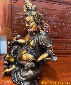 Tượng Hoàng Thần Tài Dzambala Bằng Đồng Cao 42cm