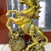 Tượng Ngựa Hí Túi Tiền Bằng Đồng Phong Thủy