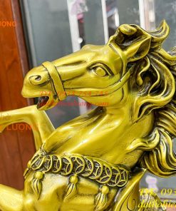 Tượng Ngựa Hí Túi Tiền Bằng Đồng Phong Thủy