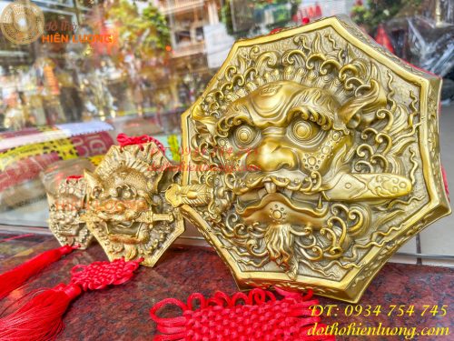 Mặt Hổ Phù Bằng Đồng Hóa Sát Cầu An