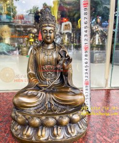 Tượng Đại Thế Chí Bồ Tát Bằng Đồng Cao 30cm