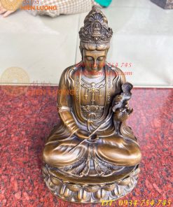 Tượng Đại Thế Chí Bồ Tát Bằng Đồng Cao 30cm