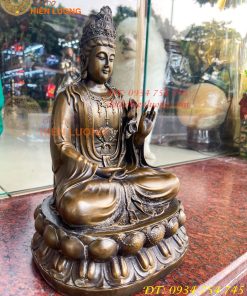 Tượng Đại Thế Chí Bồ Tát Bằng Đồng Cao 30cm